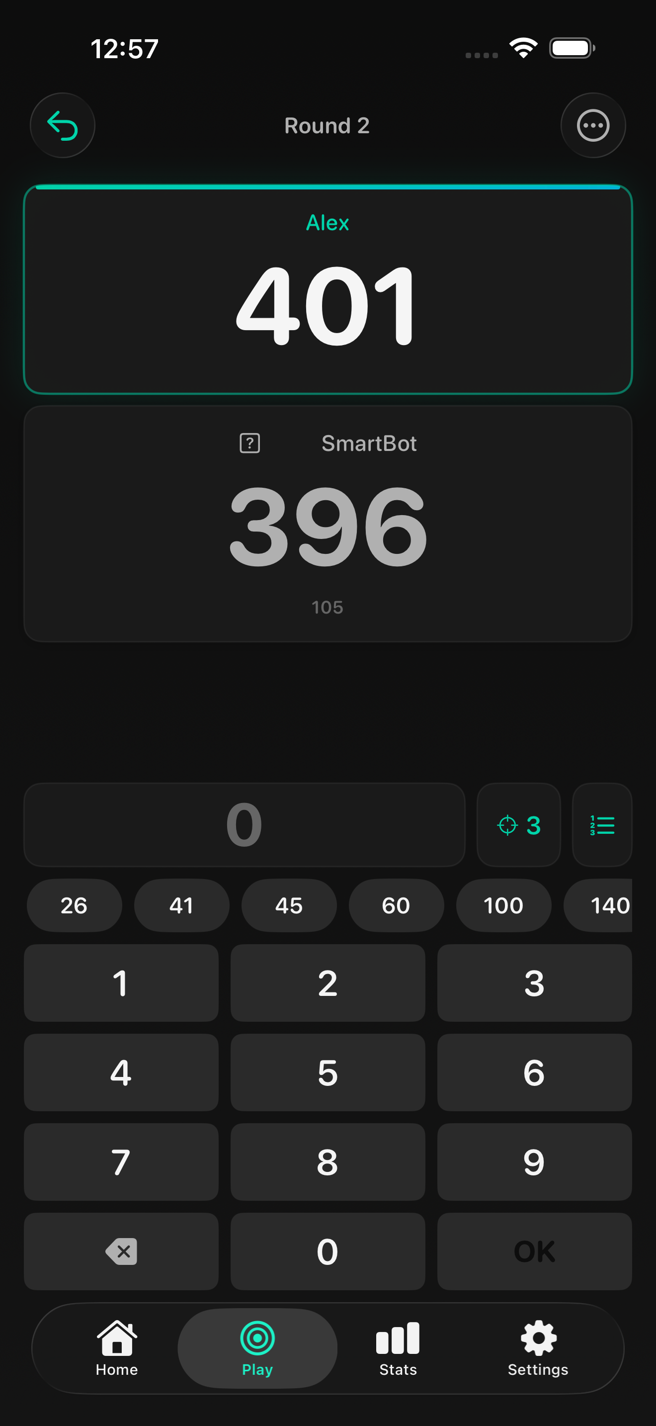 Playing against SmartBot AI